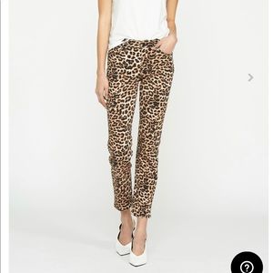 Hudson leopard Nico Midrise Cigarette Jean